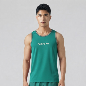 Gym <b>Singlets</b> <b>Men</b> Casual Tank Top Sports Clothes Stringer Bodybuilding Fitness 100% Cotton Breathable Made in Pakistan - Product Image 4