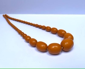 Stylish Vintage Resin Beaded <b>Necklace</b> Unisex Fashion Jewelry Colorful Handmade Design Lightweight <b>Statement</b> Accessory Casual - Product Image 5