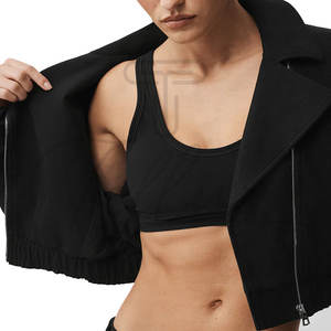 Chaqueta corta con cremallera para mujer, chaqueta corta informal a la moda, chaqueta ligera para mujer, chaqueta de moda para primavera y verano - Product Image 6