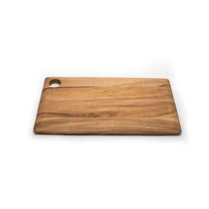 Slim Handle Wooden Chopping <b>Block</b> Rectangle <b>Shape</b> 1.3cm Thick Dishwasher Safe Non-Toxic - Product Image 5