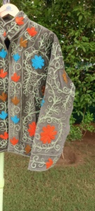 Handmade Velvet Embroidered Couples <b>Jacket</b> – Luxury Artisan Floral Winter Fashion Coat for <b>Men</b> & Women - Product Image 3