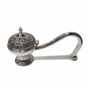 Luxury Decorative Metal <b>Bakhoor</b> Burner Incense Holder For <b>Oud</b> Fragrance Home Interior Accent Piece - Product Image 4