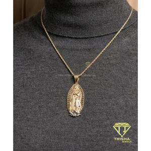 จี้รูปผู้หญิงสไตล์หรูหราจาก Trisha Jewels ประดับเพชรโมอิสซาไนต์ GIA เงินแท้ 925 สองสี ดีไซน์ละเอียดอ่อน สไตล์ฮิปฮอป - Product Image 2