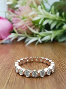 แหวนแต่งงานทรงทันสมัย D'VINS JEWELS ประดับเพชรแล็บโกรว์ทรงบริลเลียนต์ สี D ทองคำแท้ 14K พร้อมใบรับรอง - Product Image 2