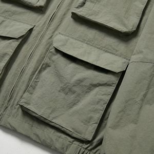 Veste bomber tactique Olive Field |   Veste utilitaire de qualité professionnelle avec grandes poches à rabat |   Fabricant OEM de produits de survie et d'outdoor - Product Image 4