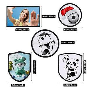 Patchs de chapeau en tissu blanc vierges pour sublimation, fabriqués en usine, motifs floraux 3D, toutes tailles et formes, techniques de broderie, vente en gros 2026 - Product Image 3