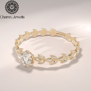 Anillo de Compromiso Charm Jewells con Moissanita, Plata 925, Certificado IGI, 3 GM, Engaste Clásico de Puntas, Anillo de Boda Romántico para Mujer - Product Image 3