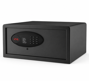 Caja Fuerte para Hotel de Acero Laminado en Frío con Seguridad Electrónica, Cuerpo de 1.5 mm y Puerta de 5 mm, Acabado Negro para Exportación a Granel - Product Image 1