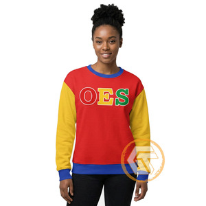 เสื้อสเวตเชิ้ตผู้หญิงสีน้ำเงิน ยี่ห้อ Greek Treasures รุ่น OES ผ้าเนื้อแน่น ป้องกันรอยยับ ปักลาย คอวี ทรงปกติ ผ้าฟลีซถักจากผ้าฝ้าย - Product Image 1