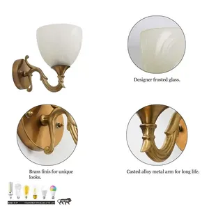 Art Empire exporte des lampes murales décoratives en métal pour chambre à coucher, salon, couloir, bureau et café, disponibles à un prix compétitif - Product Image 6