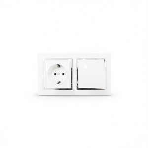 ExtraStar Single Pole Switch 83x83mm Wall <b>Socket</b> With <b>Cover</b> Plate For Home Use - Product Image 2