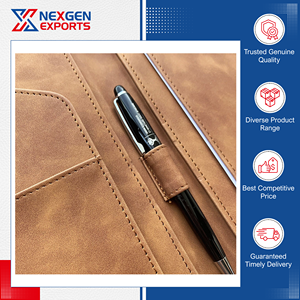 Nexgen Exports - Carpeta de Presentación de Cuero PU Duradera de Calidad Superior, Impresión por Sublimación, Diseño de Logotipo Personalizado para - Product Image 3