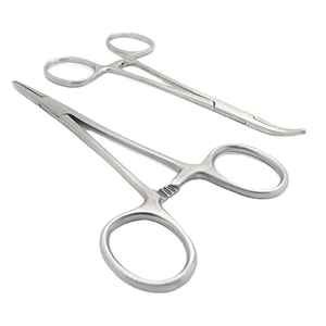 Pince chirurgicale droite et courbée de 12,5 cm de haute qualité, la plus vendue, pour usage chirurgical (type moustiquaire) - Product Image 4