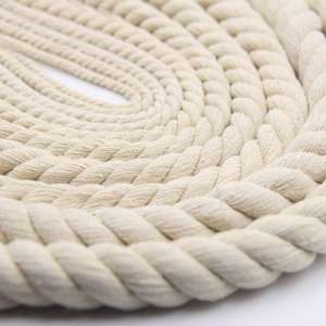 Cordon de macramé torsadé à trois brins 2mm-12mm en corde 100% coton pour sacs, vêtements, textiles de maison, cordon de serrage et revêtement pour la remise des diplômes - Product Image 6