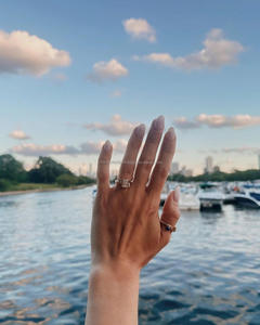 Igi/gia แล็บตัดเพชรวินเทจ14K สีเหลืองแหวนแต่งงาน/งานหมั้นใส่ได้ทั้งชายและหญิงสีขาวทองคุณภาพดีสำหรับงานปาร์ตี้ครบรอบ-คุ้มค่า - Product Image 3