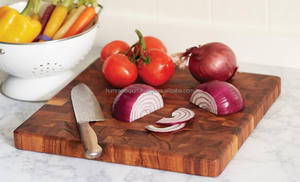 Bandeja de mesa de centro de madera vintage de dos lados - Product Image 3