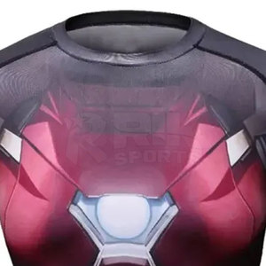 Sublimation Rash Guard Breathable Soft Fabric UV Resistant Comfortable Fit Beach And <b>Surf</b> Use - Product Image 5