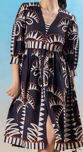 เดรสสั้นทรงมิดิสำหรับผู้หญิง แฟชั่นใหม่สุดฮิต เดรสลำลองพิมพ์ลายสุดฮอต เดรสทรงมิดิสำหรับวันหยุด คุณภาพสูงสำหรับผู้หญิง - Product Image 2