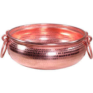 Bassin de Pédicure en Cuivre Martelé Fait Main Pur, pour Bain de Pieds Thérapeutique et Relaxation Spa, pour Salon et Usage Domestique, Massage Ajustable - Product Image 2