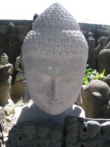 Statue de Bouddha moderne en pierre naturelle, sculpture en grès pour jardin, villa, parc, décoration extérieure, fabriquée en Inde, service après-vente - Product Image 6
