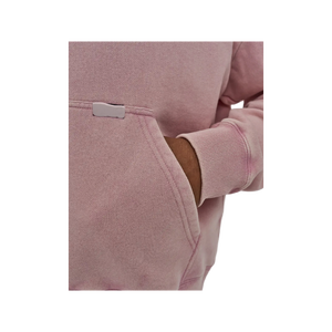 Sudadera con capucha y cremallera para hombre, rosa, oversize, de forro polar, informal, de color liso, con bolsillos, para otoño - Product Image 5