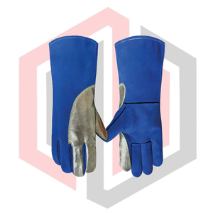 Gants de soudage ignifuges réfléchissants en aluminium, gants de sécurité industriels pour pompiers, antistatiques, respirants, en cuir - Product Image 2