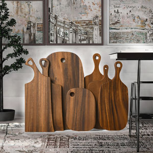 Planche à découper en bois de grain de bois naturel de grande taille, en acacia, rectangulaire, pour la vente en gros - Product Image 2