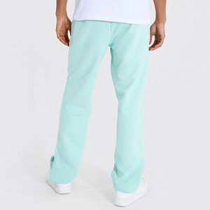 New Arrivals Plain Solid Color Base Layer Design Loose Fitted <b>Boot</b> Cut Style Men's Flare <b>Pants</b> & Trousers With Side Pockets - Product Image 4