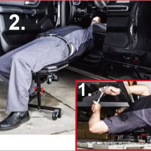 อุปกรณ์ ITA แผ่นรองใต้แผงหน้าปัดและแผ่นรองเข่าแบบ3-in-1พร้อมที่นั่งแบบปรับได้และความจุ182กก./400ปอนด์ - Product Image 1