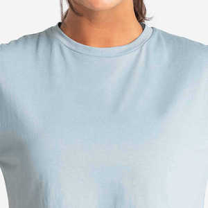 เสื้อครอปแขนกุดผู้หญิงสำหรับฤดูร้อน ทรงเข้ารูป แห้งเร็ว ผ้าฝ้าย 100% สีพื้นเรียบง่าย คุณภาพสูง - Product Image 5
