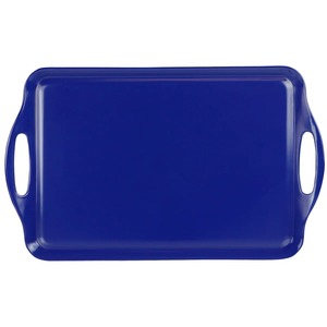 Assiette de service rectangulaire en plastique noir, couleur unie, design minimaliste, vaisselle durable - Product Image 6