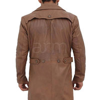 Manteau en cuir pour homme, couleur unie, décontracté, chaud pour l'hiver, nouvelle arrivée, prix bas, manteau en cuir tendance pour homme