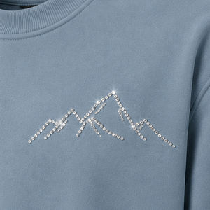 เสื้อสเวตเชิ้ตผ้าฝ้ายผสมกันลม ตกแต่งด้วยคริสตัล คอวี แขนยาว หนานุ่ม สำหรับฤดูหนาว แฟชั่นสั่งทำพิเศษเพื่อความมีสไตล์ - Product Image 5