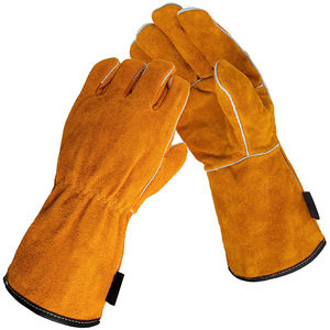 Gants de soudage en cuir de haute qualité, imperméables, antidérapants, résistants à la chaleur, personnalisables, vêtements de travail, gants de sécurité - Product Image 4
