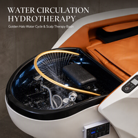 Table de massage et de lavage capillaire 2-en-1 pour spa, avec système de circulation d'eau, idéale pour salons de beauté