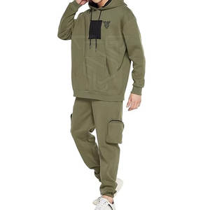 Survêtement pour homme avec logo personnalisé, style unique, tendance de la mode, 100% coton, motif uni, respirant, grande taille, vêtements d'hiver - Product Image 1