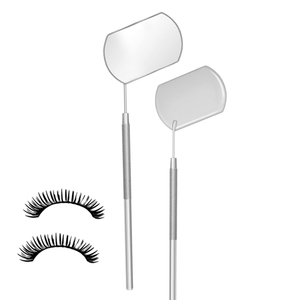 Professional <b>Square</b> Silver Eyelash <b>Mirror</b> Stainless Steel Custom Logo Lash <b>Mirror</b> Beauty Instrument - Product Image 1