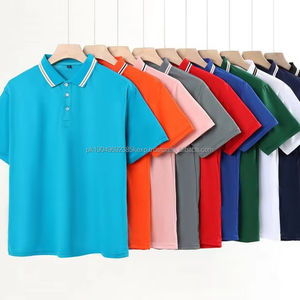 Camiseta Polo de Alta Calidad en Algodón y Poliéster para Golf, Personalizable con Logotipo Bordado para Hombre, Uniforme Escolar, Diseño Liso - Product Image 1