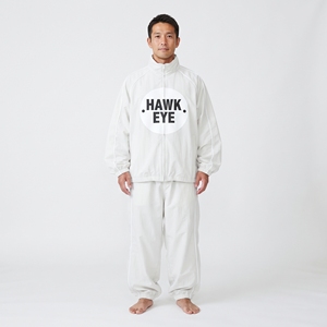 Ensemble de survêtement blanc pour homme, veste zippée à col montant et pantalon, deux pièces, imprimé lettres, léger et sportif - Product Image 6