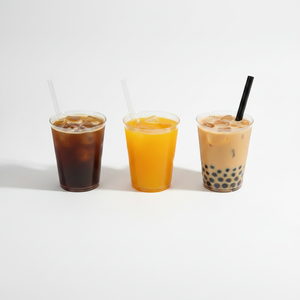 Food-Grade Glass Boba Cups with Lid and <b>Straw</b> for Beverage Shops Cafes Delivery Platforms Retail Wholesale Factory Direct Supply - Product Image 4