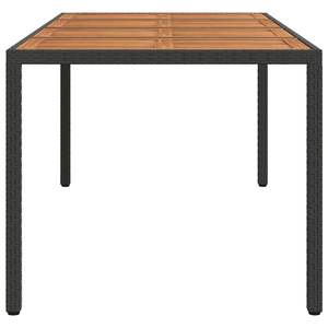 Conjunto de Jardín de Ratán Sintético de 74.80 X 35.43 X 29.53 Pulgadas, Mesa y Sillas Negras - Product Image 4