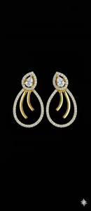 Aurora Teardrop Halo Dangle <b>Earrings</b> elegant teardrop-shaped crystal stud <b>top</b> - Product Image 2