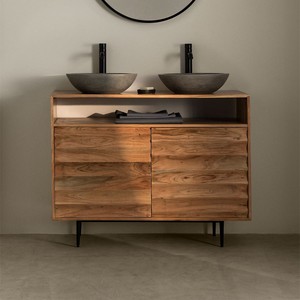 Gabinete de Baño de Madera de Acacia Vandana Autumn Haven - Product Image 1