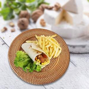 Napperons bohème rustiques en gros à la main Vietnam chargeurs de plaques en osier pour restaurant de mariage et paramètres de fête - Product Image 2