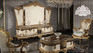 Soportes de Tv de lujo de estilo barroco clásico, vitrina de TV tallada de lujo para sala de estar, de madera, gran oferta - Product Image 3