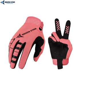DAIZEN STAR INTERNATIONAL Professional Summer Motocross Racing Gloves Lightweight Breathable Polyester Non-Slip Hook Loop - Product Image 4
