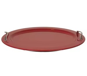 Plateau rond en métal pour chocolats, plateau de service décoratif pour chocolats, bonbons, fruits secs, collations, maison, hôtel - Product Image 1