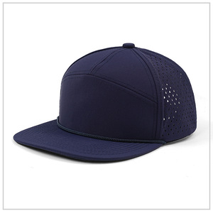 High Quality Custom 7 Panels <b>Plain</b> Flat Brim Sport <b>Caps</b> Baseball <b>Cap</b> - Product Image 2