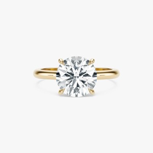 แหวนเพชรเม็ดเดี่ยวทรงกลม 2 กะรัต ทองคำขาว 14K เพชรเพาะเลี้ยงในห้องปฏิบัติการ สำหรับงานหมั้นและงานแต่งงาน - Product Image 1