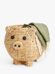 Cesta de Almacenamiento Tejida a Mano con Forma de Animal de Jacinto de Agua para Habitación Infantil, Organizador de Juguetes, Contenedor Decorativo Ecológico Tejido en Vietnam - Product Image 5